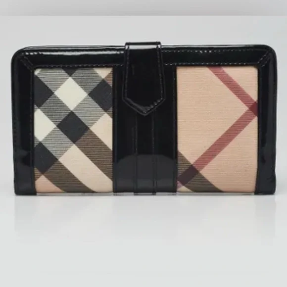 BURBERRY NOVA CHECK CONTINENTAL WALLET NIB AUTHENTIC - Picture 1 of 11